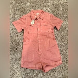 Coral Shorts Jumpsuit